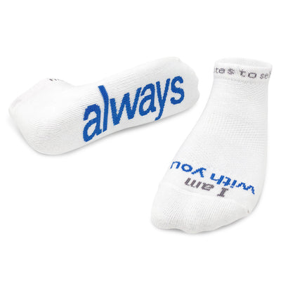 i am with you always socks with thoughtful message