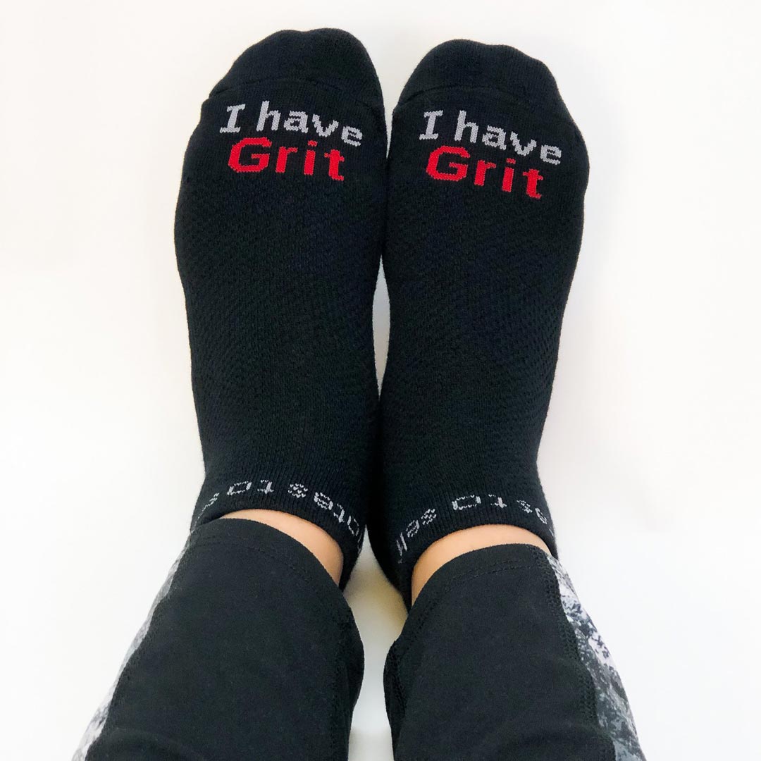 'I have Grit' socks | black low-cut socks | notes to self® – notes to ...