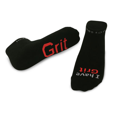 i have grit socks with motivational message