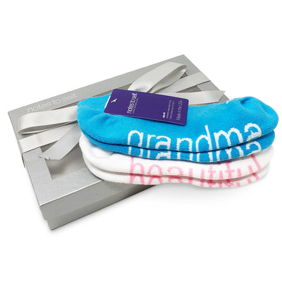 sock gift set for her i love grandma socks i am beautiful socks in silver box