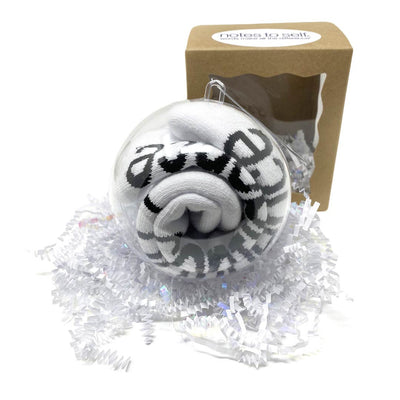 i've got this confidence sock ornament white