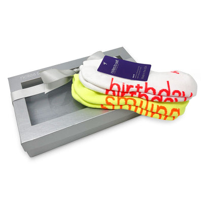 it's my birthday i am smiling sock gift set