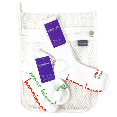 my horse loves me - horse lover sock laundry bag 3 pair set