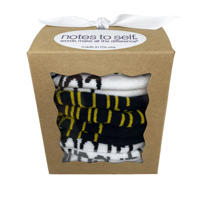 socks in a box 3 pair set of i've got this confidence and crushing it socks