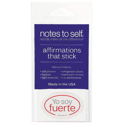 yo soy fuerte i am strong spanish puffy sticker affirmations that stick